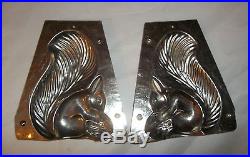 Rare Antique Squirrel Chocolate Mold Molds Vintage Mould #n2557