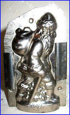 RARE Antique Christmas Mold of Santa with Walking Stick # 217 5.75