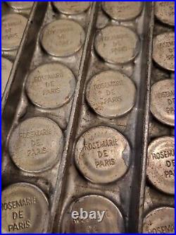 RARE Antique Vintage Metal Candy Chocolate Molds ROSEMARIE DE PARIS 1944