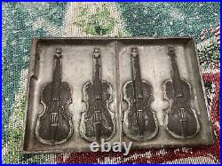 RARE Anton Reiche Chocolate Mold Cello Violin Dresden 4524