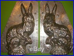 RARE BIG BUNNY Antique Chocolate Mold Candy Mold Rabbit Metal Mold