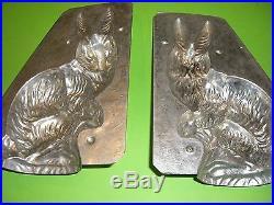 RARE BIG BUNNY Antique Chocolate Mold Candy Mold Rabbit Metal Mold