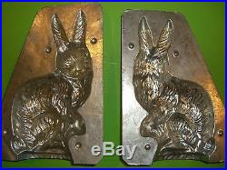 RARE BIG BUNNY Antique Chocolate Mold Candy Mold Rabbit Metal Mold