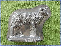 RARE Large Chocolate Mold Lamb Sheep Antique 9 in by 7 in