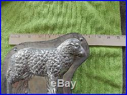 RARE Large Chocolate Mold Lamb Sheep Antique 9 in by 7 in