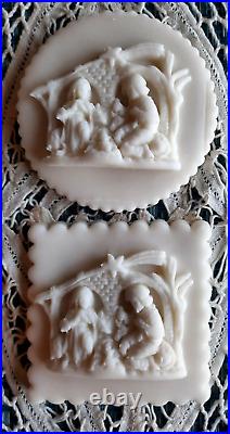 RARE Springerle Speculaas Butter Cookie Stamp Mold DEEP NATIVITY & SHEPHERD