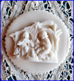 RARE Springerle Speculaas Butter Cookie Stamp Mold DEEP NATIVITY & SHEPHERD