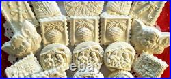 RARE Springerle Speculaas Butter Cookie Stamp Mold DEEP NATIVITY & SHEPHERD