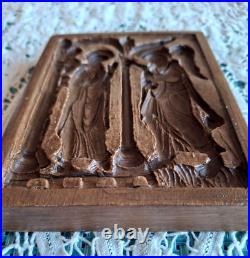 RARE Springerle Speculaas Gingerbread Butter Cookie Stamp MOLD ANNUNCIATION