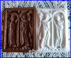 RARE Springerle Speculaas Gingerbread Butter Cookie Stamp MOLD ANNUNCIATION