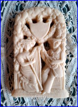 RARE Springerle Speculaas Gingerbread Butter Cookie Stamp MOLD MUSICAL COUPLE
