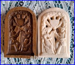 RARE Springerle Speculaas Gingerbread Butter Cookie Stamp MOLD MUSICAL COUPLE