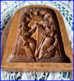 RARE Springerle Speculaas Gingerbread Butter Cookie Stamp MOLD MUSICAL COUPLE