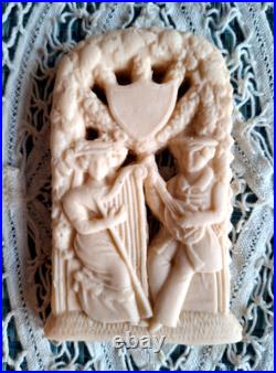 RARE Springerle Speculaas Gingerbread Butter Cookie Stamp MOLD MUSICAL COUPLE