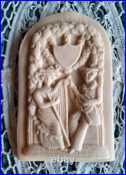 RARE Springerle Speculaas Gingerbread Butter Cookie Stamp MOLD MUSICAL COUPLE