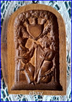 RARE Springerle Speculaas Gingerbread Butter Cookie Stamp MOLD MUSICAL COUPLE