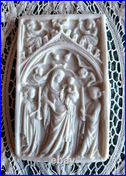 RARE Springerle Speculaas Gingerbread Butter Marzipan Cookie Stamp MOLD MADONNA