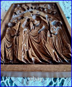 RARE Springerle Speculaas Gingerbread Butter Marzipan Cookie Stamp MOLD MADONNA