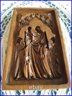 RARE Springerle Speculaas Gingerbread Butter Marzipan Cookie Stamp MOLD MADONNA