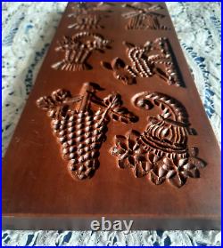 RARE Springerle Speculaas Gingerbread Butter Marzipan Cookie Stamp MOLD PRESS