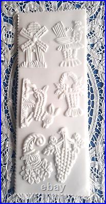 RARE Springerle Speculaas Gingerbread Butter Marzipan Cookie Stamp MOLD PRESS