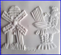 RARE Springerle Speculaas Gingerbread Butter Marzipan Cookie Stamp MOLD PRESS