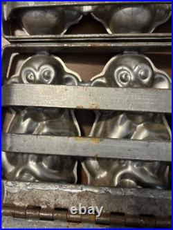 RARE TRIPLE Vormenfabriek Tilburg Holland MONKEY CHIMP Chocolate Mold Vintage