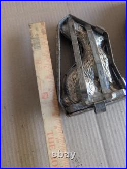 RARE! Vintage Rabbit Chocolate Candy Mold Heavy Hinged Metal Pair RARE! Vintage Rabbit Chocolate Candy Mold Heavy Hinged Metal Pair