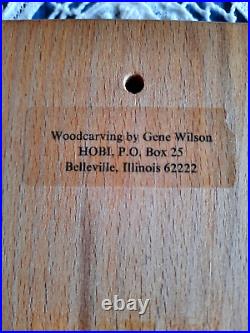 RETIRED GENE WILSON Wooden Springerle Cookie Stamp MOLD 6 PRINT FOLK ART PRESS