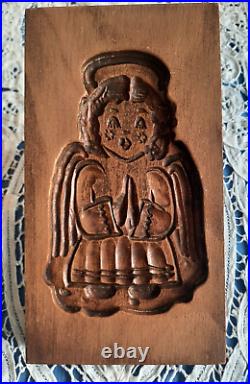 RETIRED GENE WILSON Wooden Springerle Cookie Stamp MOLD SWEET CHRISTMAS ANGEL