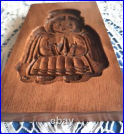 RETIRED GENE WILSON Wooden Springerle Cookie Stamp MOLD SWEET CHRISTMAS ANGEL