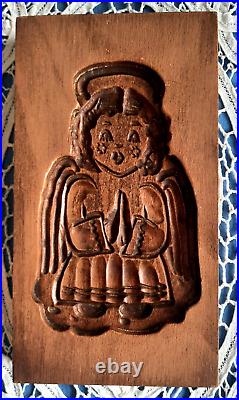 RETIRED GENE WILSON Wooden Springerle Cookie Stamp MOLD SWEET CHRISTMAS ANGEL