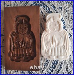 RETIRED GENE WILSON Wooden Springerle Cookie Stamp MOLD SWEET CHRISTMAS ANGEL