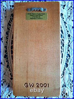 RETIRED GENE WILSON Wooden Springerle Cookie Stamp Press MOLD HORNBOOK ALPHABET