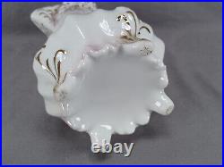 RS Prussia Plume Mold Water Lily Pattern & Gold Chocolate Pot C. 1904-1910