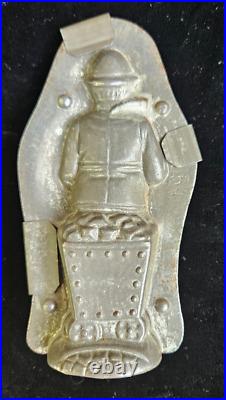 Rare 1920 Anton Reiche Antique Chocolate Mold Coal Miner #14793 5 1/2