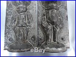 Rare 9.1 tall Antique Letang Chocolate Mold Clown with big head and little hat