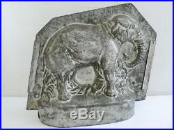 Rare Antique 9 Marked Sommet France African Elephant Chocolate Ice Cream Mold