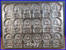 Rare Antique Anton Reiche Dresden Chocolate Mold TJOKLAT Meditating BUDDHA 18ct