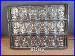 Rare Antique Anton Reiche Dresden Chocolate Mold TJOKLAT Meditating BUDDHA 18ct