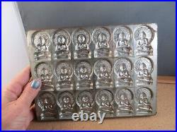 Rare Antique Anton Reiche Dresden Chocolate Mold TJOKLAT Meditating BUDDHA 18ct