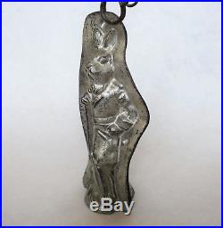 Rare Antique Anton Reiche Vintage Chocolate Mold Rabbit with Rifle Dresden Germany