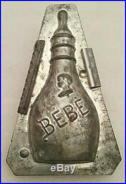 Rare Antique Bebe Chocolate Mold Baby Bottle Mkd Nieulant Pelkman Rotterdam