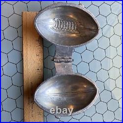 Rare Antique E & Co Pewter Football Ice Cream Or Chocolate Mold 1159