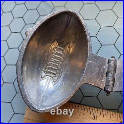 Rare Antique E & Co Pewter Football Ice Cream Or Chocolate Mold 1159