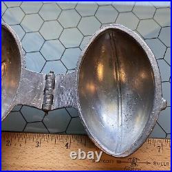 Rare Antique E & Co Pewter Football Ice Cream Or Chocolate Mold 1159