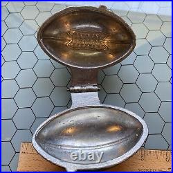 Rare Antique E & Co Pewter Football Ice Cream Or Chocolate Mold 1159