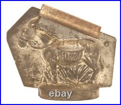 Rare Antique E. Sommet, France Chocolate Candy Mold Donkey Burro With Baskets