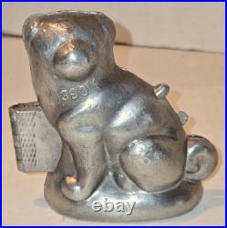 Rare Antique Eppelsheimer Pewter Ice Cream Mold Dog #390 E&CO Chocolate Candy Rare Antique Eppelsheimer Pewter Ice Cream Mold Dog #390 E&CO Chocolate Candy