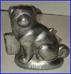 Rare Antique Eppelsheimer Pewter Ice Cream Mold Dog #390 E&CO Chocolate Candy Rare Antique Eppelsheimer Pewter Ice Cream Mold Dog #390 E&CO Chocolate Candy